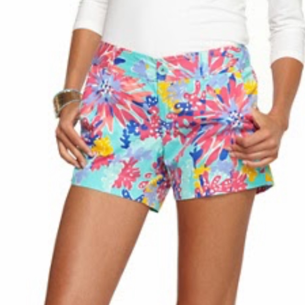 Lilly Pulitzer Floral Women's Shorts - Pink, Blue, Yellow
